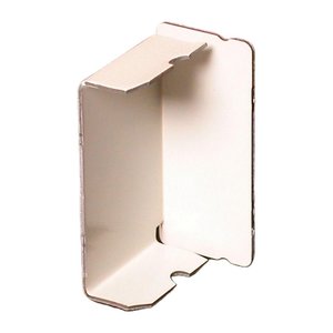 Wiremold V2410B 2400 Blank End Fitting for Steel Raceway, Ivory