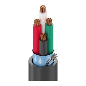 Belden 6502FE 0101000 22/4 Security and Alarm Cable, Plenum-CMP, Flamarrest Insulation, Beldfoil Shield and Flamarrest Jacket with Ripcord, Black