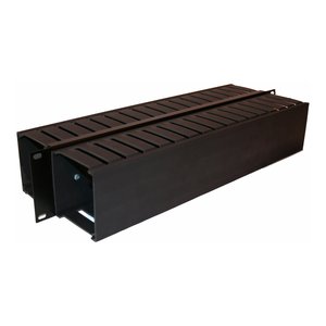 Belden 9512-1902-FR Horizontal Manager with Finger Stock and Cover, Front / Rear
