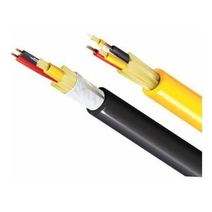 Belden HDSB0020218PC FX Hybrid Indoor/Outdoor Copper-Fiber Cable OS2 CMP-OF, Breakout Fibers, Black Jacket