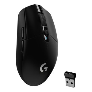 Logitech 910-005280 Wireless Gaming Mouse, High Precision and Ergonomic Design, Black