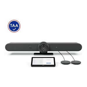 Logitech 991-000534 RallyBar + Tap Cat5E + Mic Pods TAA