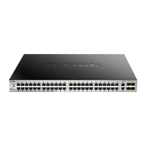 D-Link DGS-3130-54PS Layer 3 Switch with 48 Port 1G PoE, 2 X 10G | 4 X 10G SFP+ Ports