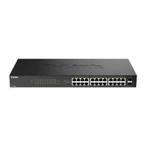 D-Link DGS-1026P 24-Port Gigabit Unmanaged PoE+ Switch with 2 SFP Ports