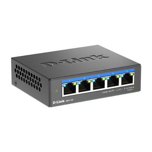 D-Link DMS-105 5-Port 2.5Gbps Multi-Gigabit Desktop Switch for Wi-Fi 6, QoS and Flow Control