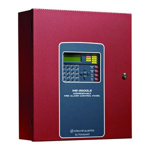 Fire-Lite MS-9600LSE Addressable Fire Alarm Control Panel with Optional Second Loop, 220/240 VAC Input
