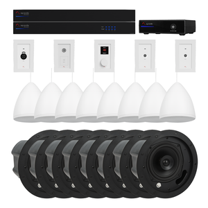 Episode EA-COM-EBMS-BND-M-WH Solution musicale d’affaires Ensemble audio commercial, moyen, blanc