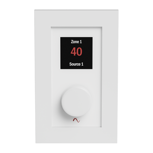 Episode EA-COM-WP-ZONE-WH Zone / Source Controller Wall Plate for Episode Business Music DSPs
