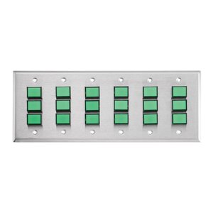 Alarm Controls CP-28CGV1 DGSS Plate with 8 Green 12VDC LED Indicators