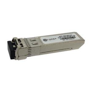 AMX FGVSFP-SR 10Gbps Multi-Mode SFP Fiber Transceiver Module with Dual LC Connectors, 984', Silver