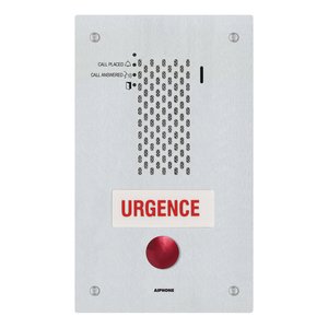Aiphone IX-SSA-RA-FR IX Series 1-Call Button IP Audio Intercom, French, Flush Mount