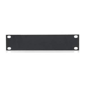 AtlasIED CB1-HR Half Rack Solid Blank Panel, 1RU, Steel, Black