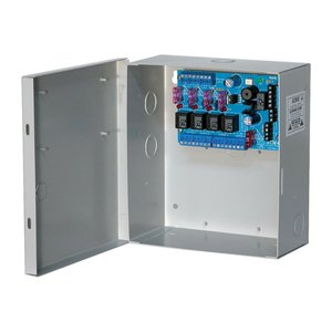 image 360;altronix acm4e access power controller, 4 fused relay outputs, bc100 enclosure image of ax-acm4e;null image of ax-acm4e