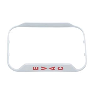 System Sensor BZGW-EV L-Series "EVAC" Bezel for Wall-Mount Horn Strobe, Works with CHRL, CHSRL, HRL, P2RL, SRL Models, White