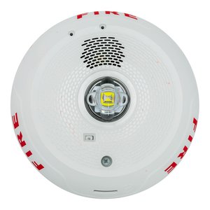 System Sensor CHSCWLED Indoor LED Chime Strobe Ceiling, Fire, White