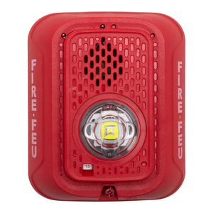 System Sensor P2RLED-B 2-Wire Bilingual Horn Strobe, Wall, Red