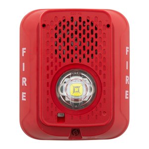 System Sensor P2RLED-LF Wall Mount Low-Frequency Sounder Strobe, Red