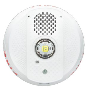 System Sensor PC2WLED-B-LF L-Series LED Low Frequency Sounder Strobe, Ceiling Mount, Marked 'FIREFEU', White