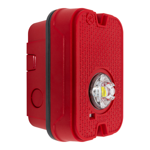 System Sensor SGRKLED-P Outdoor Compact Strobe, Wall Plain, Red