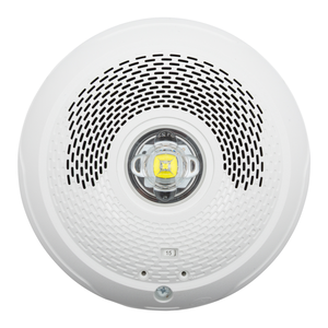 System Sensor SPSCWLED-P L-Series Indoor Speaker Ceiling-Mounted LED Strobe, "PLAIN", White