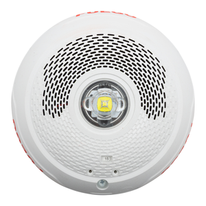 System Sensor SPSCWLED-SP L-Series Indoor Speaker Ceiling-Mounted LED Strobe, "FUEGO", White