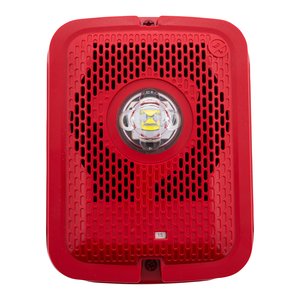 System Sensor SPSRKLED Outdoor LED Speaker Strobe Wall, Fire, Red