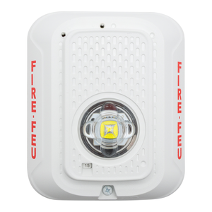 System Sensor SWLED-B L-Series Wall-Mount Strobe with LED, Bilingual Marking, White