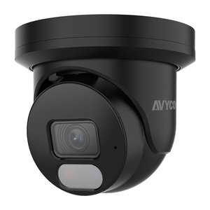 AVYCON AVC-NBE81F28-B 8MP Dual Light Infinitecolor Turret IP Camera, 2.8mm Fixed Lens, Black