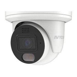 AVYCON AVC-NUE41F28 4MP Turret Network Camera with Built-In MIC, 2.8mm Fixed Lens, IP67, White