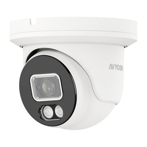 AVYCON AVC-TCE81F28 InfiniteColor 8MP IR HD-TVI Turret Camera, 2.8mm Fixed Lens, White