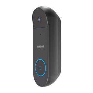 AVYCON AVC-WDB51F21 5MP H.265 Wi-Fi Smart Video Doorbell, 2.1mm Fixed Lens, Black