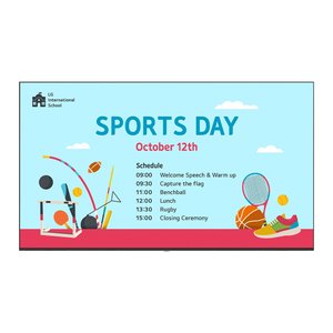 LG Pro 65UM340E0UZ 65" UM340E Series UHD Signage Connected Commercial TV for Education
