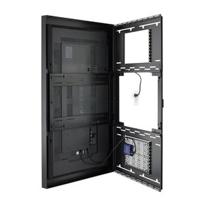 Chief LW43UBPG Impact On-Wall Kiosk with Protective Glass, 43" Portrait Orientation, TAA Compliant, Black
