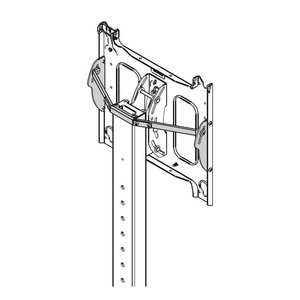 Chief PACTP1 Cart Stabilizer Kit for Flat Panel Display, Cart, TAA Compliant, Black