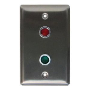 Camden CX-LED2/55RG Single Gang 2-LED Plate, 12/28VDC