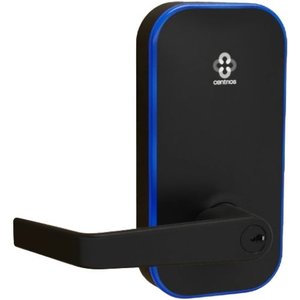 Centrios CEB100-AU-BSP-PARA-CE234S-497-KR Cylindrical Lock Key-in-Lever, Augusta, PARA, 2 3/4" Backset Square Corner Latch, ANSI 4 7/8", Black Suede Powdercoat