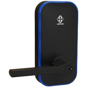 Centrios CEB100-TB-BSP-PARA-CE234S-497-KR Cylindrical Lock Key-in-Lever, Taylor Bay, PARA, 2 3/4" Backset Square Corner Latch, ANSI 4 7/8", Black Suede Powdercoat