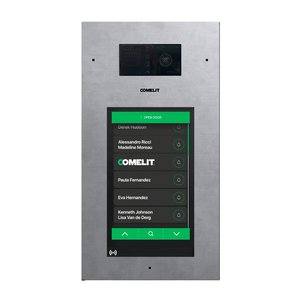 Comelit IX3454 SteelTouch Series 8" Video Entrance Panel for ViP IP Intercom Systems, Stainless Steel