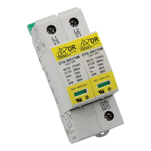 DITEK DTK-DR240P2 DR Series DIN Rail Surge Protector Device, 120/240V Split
