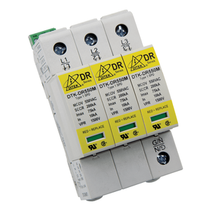 DITEK DTK-DR240P3 Surge Protection 3-Phase Delta, DIN Rail SPD, UL1449, 240VAC