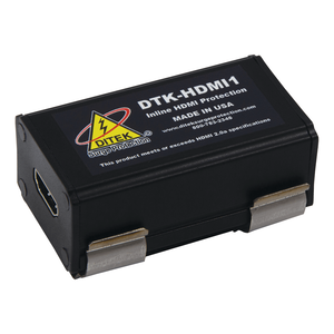 DITEK DTK-HDMI1 HDMI Surge Protector, HDMI connectors in shielded enclosure