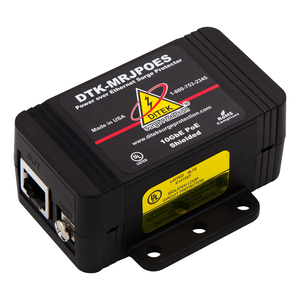 DITEK DTK-MRJPOES Shielded RJ45 Female In/Out PoE Surge Protector
