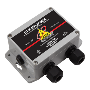 ditek dtk-mrjpoex power over ethernet surge protector for outdoor applications image of dk-mrjpoex