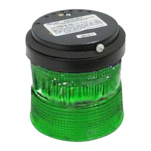 Kidde 101SING-E1 101 Series StackLight, Steady-on Incandescent, 12VDC, 1A, Green LED