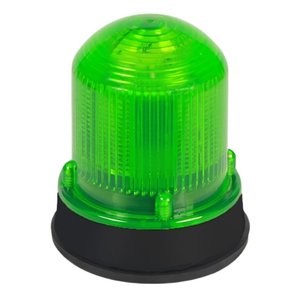 Kidde 125STRNG1248DB 125 Class Normal Output Xenon Strobe Beacon, 12‑48V DC, Green Lens, Black Base