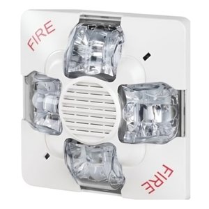Kidde EWGSVMWF Outdoor Speaker / Strobe, 15-115cd, FIRE Marking, White