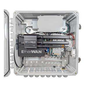 EtherWAN EASYPOE24E Pro Series Indoor Outdoor Enclosure with Integrated Hardened Managed PoE Switch