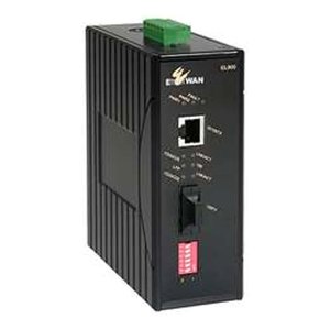 EtherWAN EL900-A-C-1-C Hardened MDA Converter, DIN Rail, Orange
