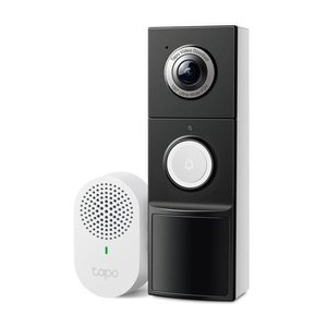 TP-Link Tapo D235 Sonnette caméra vidéo 2K 5MP, vue 180°, détection IA, batterie/filaire