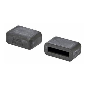 Eaton B-Line SB21B Neoprene End Cap, 1 1/2"x3/8", Black